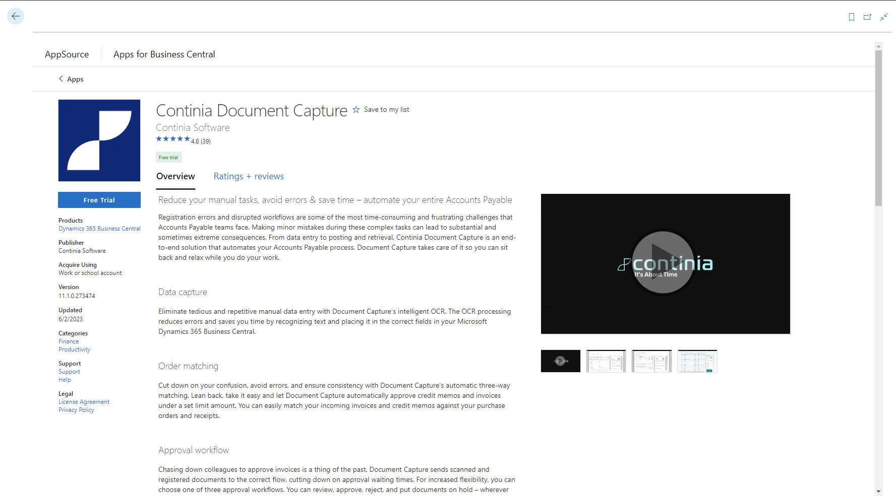 AppSource Document Capture