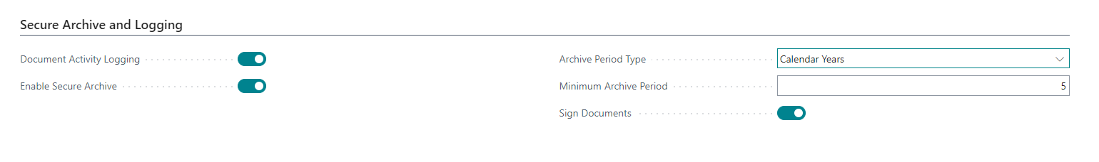 Expense Management Setup_Secure Archive and Logging