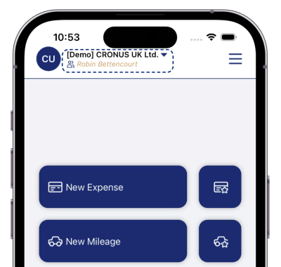 EM Delegate Expense User Tasks-5-EM Mobile App display delegation