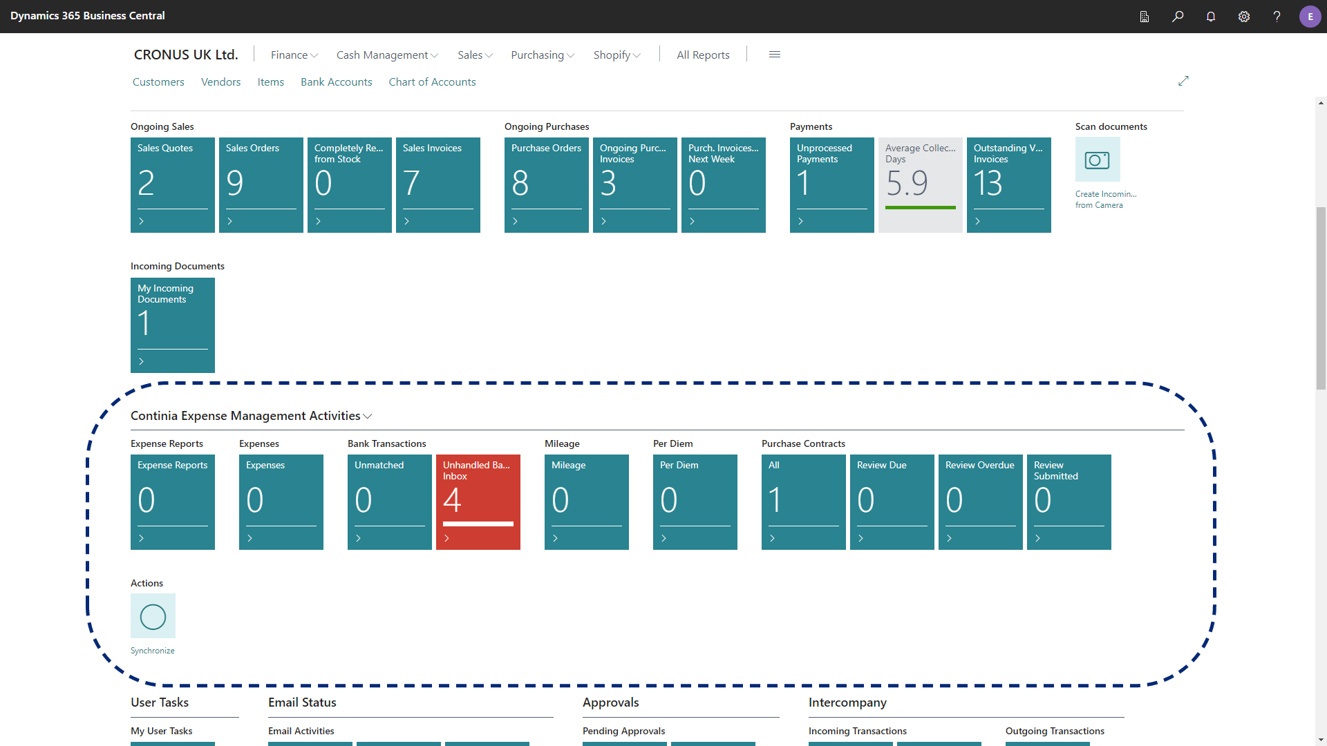 Role Center_Business Manager_EM activities