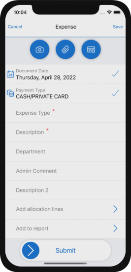 Expense App with description 2