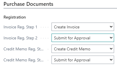 Registration setting on template
