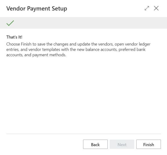 PM Vendor payment information - That's it