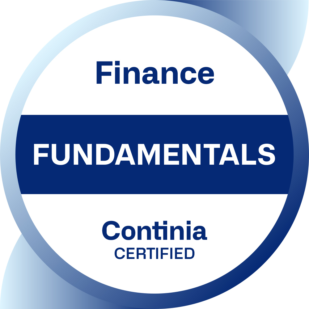 Continia Learn badge 2024 Fundamentals FIN