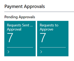 PM Role Center Payment Approval Cues