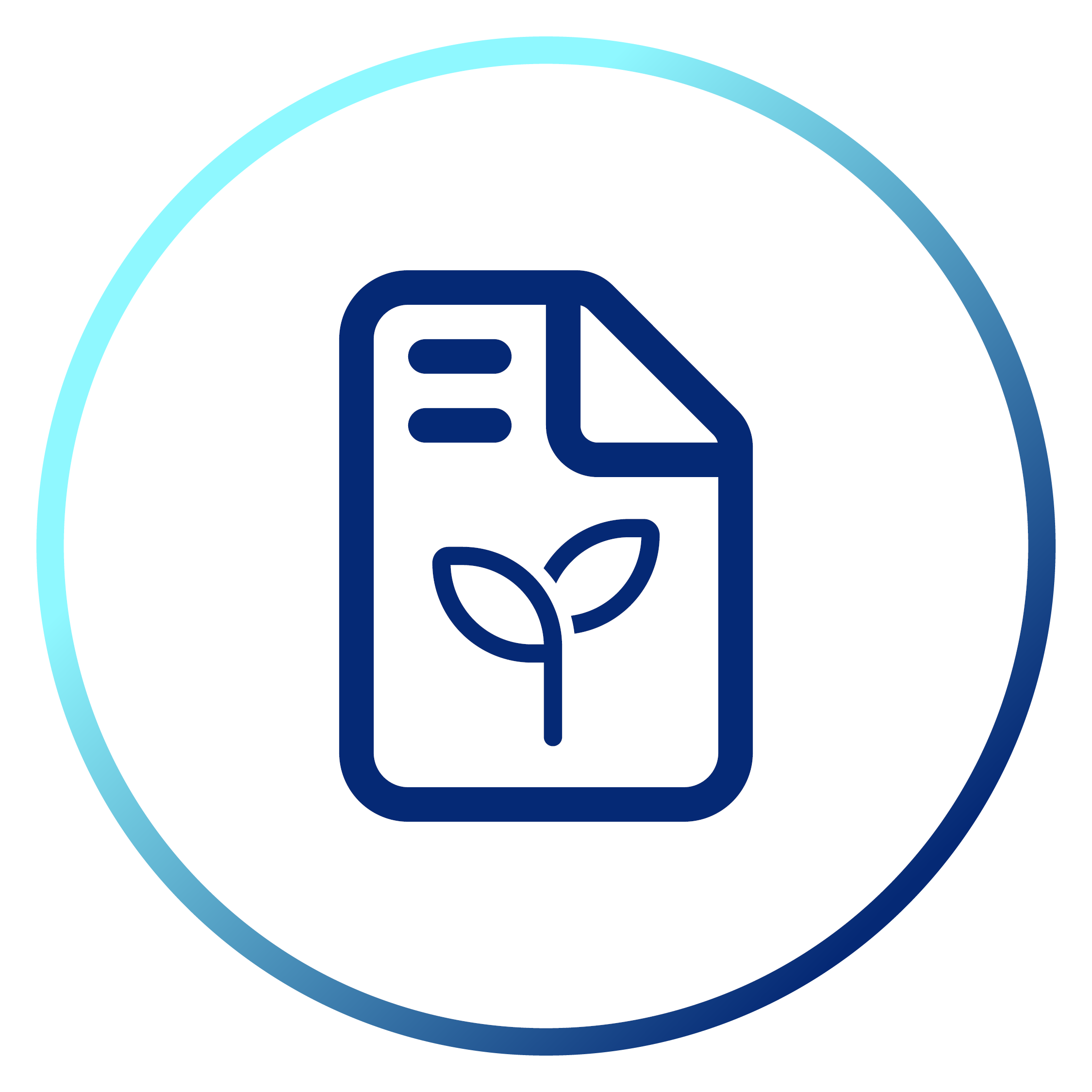 Present emissions data with sustainability reports icon