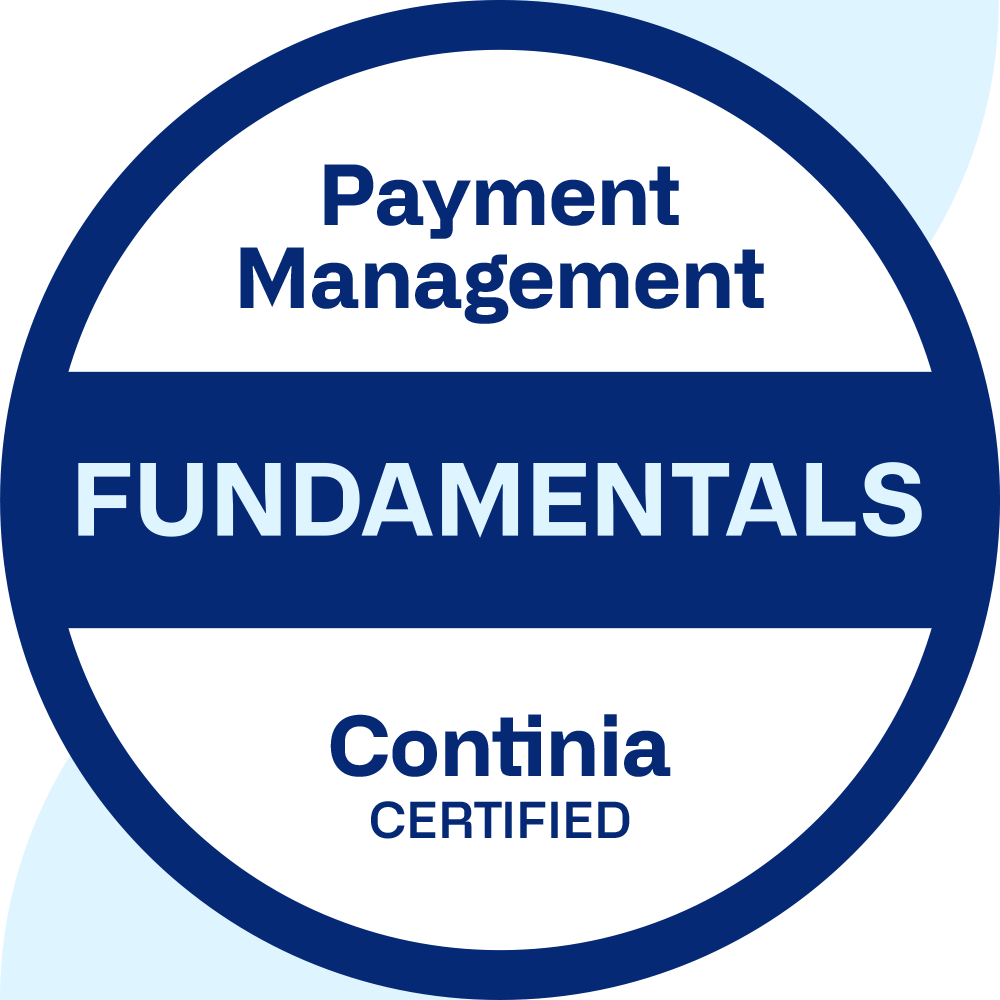 Continia Payment Management Fundamentals Badge