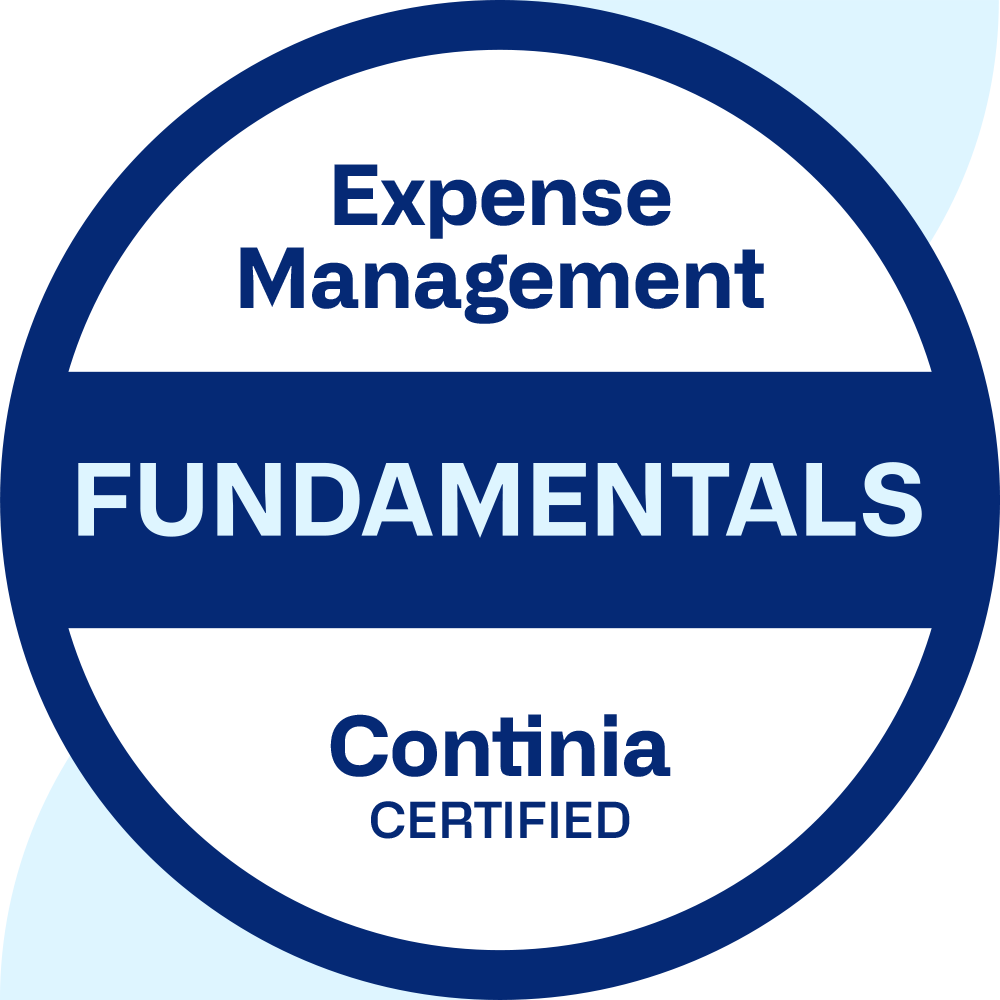 Continia Expense Management Fundamentals Badge