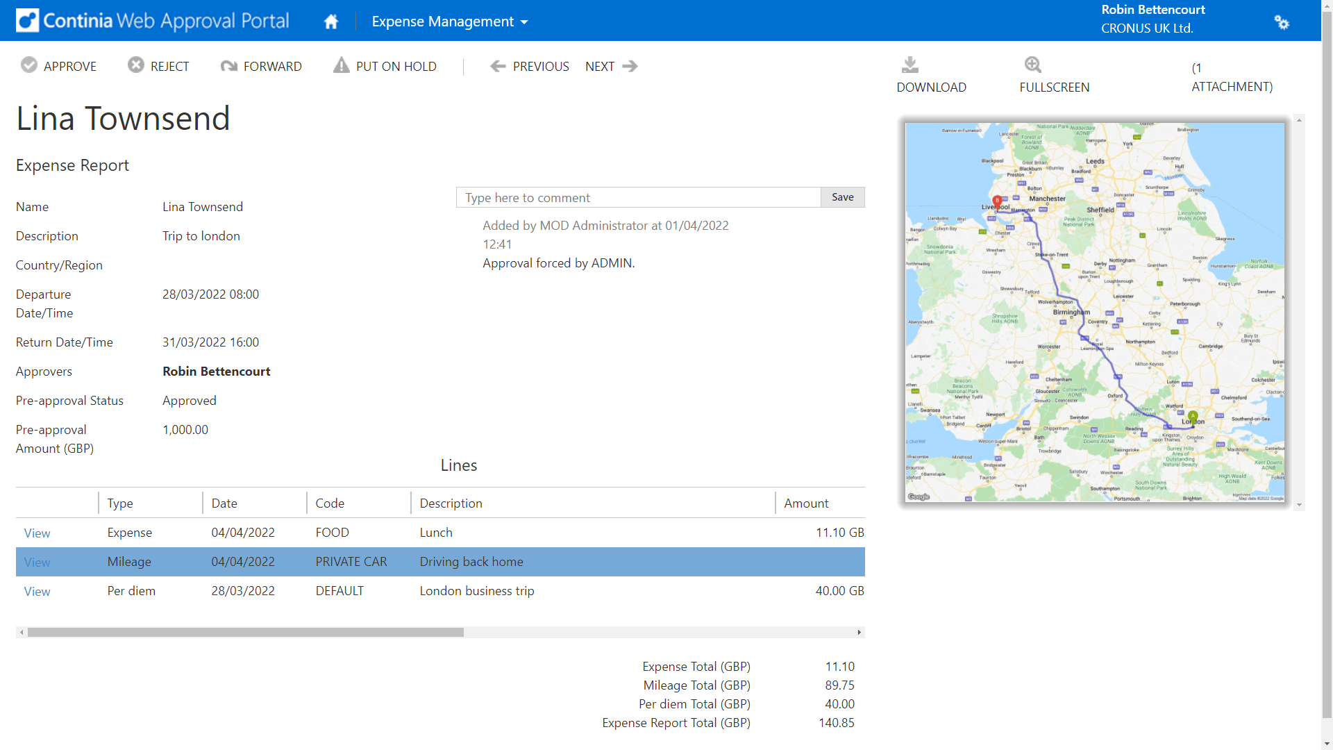 Approve documents in the Continia Web Approval Portal