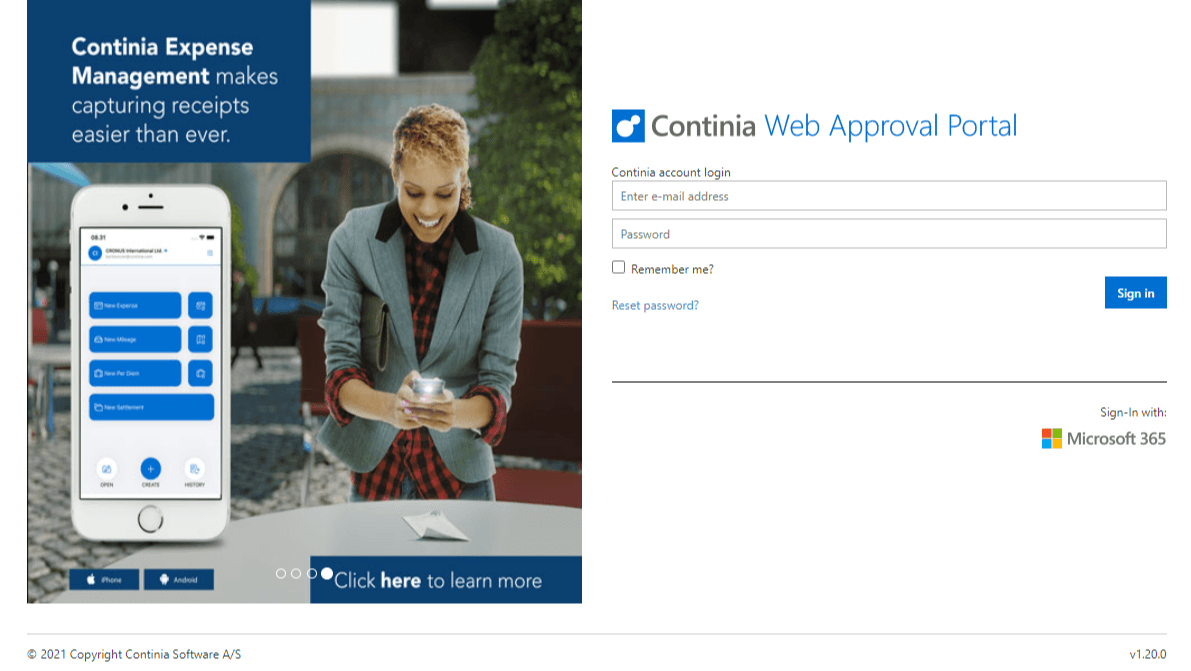 Approve documents using the Continia Web Approval Portal